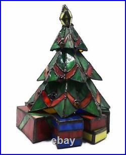 Meyda Tiffany Christmas Tree Accent Lamp with 1 Light 9 Inches Tall 12413