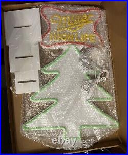 Miller High Life Christmas Tree Light Limited LED Fast Shipping Miller High Life Christmas Tree Light Limited LED Fast Shipping