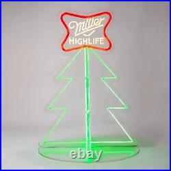 Miller Lite High Life Neon Christmas Tree Merry High Light 2.5 ft PRESALE