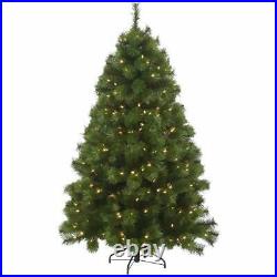 Montgomery Pine MultiColor+Clear LED Lights Hook On Branch