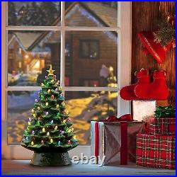 Mr. Christmas Nostalgic Ceramic Christmas Tree with LED Lights Indoor Decoration