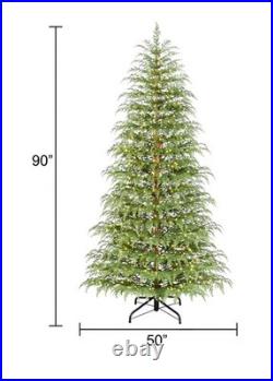 My Texas House 2025 7.5ft Cypress Pre-Lit Artificial Christmas Tree (500 LEDs)