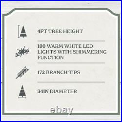 My Texas House 4FT Pre-Lit Cypress Pot Artificial Christmas Tree 4 Foot 2025 My Texas House 4FT Pre-Lit Cypress Pot Artificial Christmas Tree 4 Foot 2025