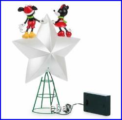 NEW Disney Mickey Mouse and Minnie Mouse Light Up CHRISTMAS TREE TOPPER 2016