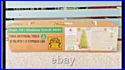 NEW My Texas House 7.5' Pre-lit Twinkle LED Cypress Artificial Christmas Tree