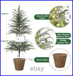 NEW, SEALED My Texas House 4FT Pre-Lit Cypress Christmas Tree