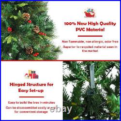 NNECW 2.1M Artificial Christmas Tree with 350 LED Lights for Decorations