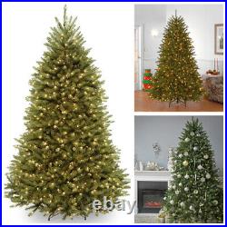 National Tree 7.5 Foot Dunhill Fir Christmas Tree with 750 Clear Lights Hinged