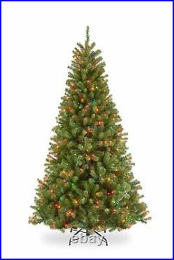 National Tree 7.5' North Valley Spruce Tree with550 Multicolor Lights NRV7-301-75