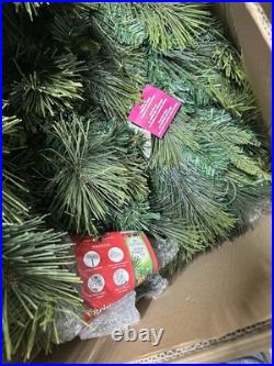 National Tree Company 12 ft. Pre-Lit Carolina Pine Slim Tree with Clear Lights