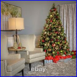 National Tree Company 6.5ft Pre-Lit Carolina Pine Christmas Tree 650 Light, Green