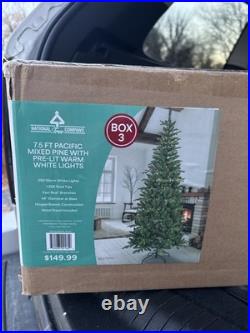National Tree Company 7.5 Ft Pacific Mixed Pine With Pre-Lit Warm White Lights