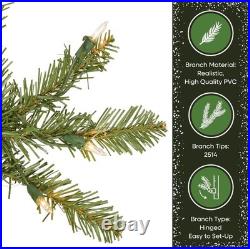 National Tree Company 7.5 Ft Pre-Lit Dunhill Fir Artificial Christmas Tree, 600