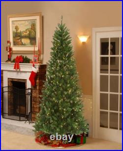 National Tree Company 7.5' Peyton Spruce Tree With Clear Lights Green