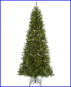 National Tree Company 7.5' Peyton Spruce Tree With Clear Lights Green