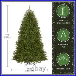 National Tree Company 7 ft Unlit Dunhill Fir Christmas Tree, 2,144 Tips, Green