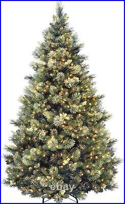 National Tree Company Carolina Pine 7.5 Foot Artificial Holiday Prelit Green