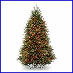 National Tree Company Dunhill Fir 7.5 Foot Christmas Tree with Multicolor Lights