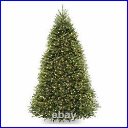 National Tree Company Dunhill Fir 9 Foot Prelit Christmas Tree with Metal Stand