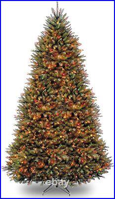 National Tree Company Dunhill Fir Artificial Tree, 9 ft, Dual Colored Lights