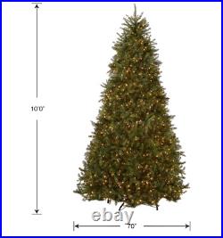 National Tree Company Pre-Lit Artificial Christmas Tree, White Lights, 10 foot National Tree Company Pre-Lit Artificial Christmas Tree, White Lights, 10 foot
