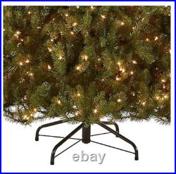 National Tree Company Pre-Lit Artificial Full Christmas Tree, 7ft 6in, Green