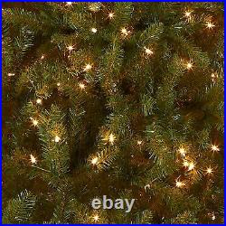 National Tree Company Pre-Lit Artificial Full Christmas Tree, Green, Dunhill
