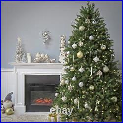National Tree Company Pre-Lit Artificial Full Christmas Tree, Green, Dunhill