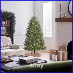 National Tree Company Pre-Lit Artificial Full Christmas Tree, Green, Dunhill Fir