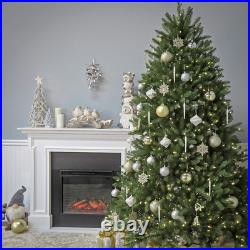 National Tree Company Pre-Lit Artificial Full Christmas Tree, Green, Dunhill Fir