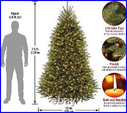 National Tree Company Pre-Lit Artificial Full Christmas Tree, Green, White Light National Tree Company Pre-Lit Artificial Full Christmas Tree, Green, White Light
