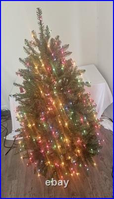 National Tree Dunhill Fir Pre-lit Tree with 450 Multicolor Lights, 4.5 Feet