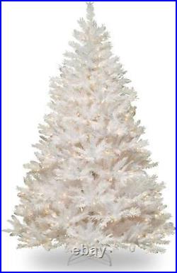 National Tree Pre-Lit 650 Lights White Christmas Tree, Winchester Pine 7.5 ft