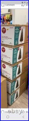 National Tree Pre-Lit Feel Real 7.5' Pacific Pine Christmas Tree with Stand New