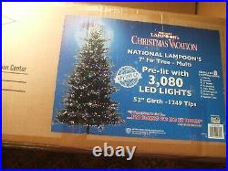 National lampoon Christmas Vacation Griswold Christmas Tree 7'' 3080 LED withbox