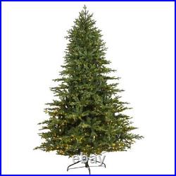 Nearly Natural Wyoming Spruce Artificial Christmas Tree with 650 Clear Led Light