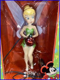 New Disney Store Christmas Deck The Halls Tinkerbell Tree Topper With Lights