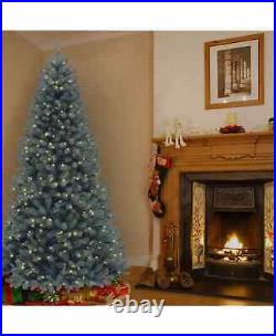 New Nationaltree Company 7' North Valley Blue Spruce Hinged Tree 550 Clear Light