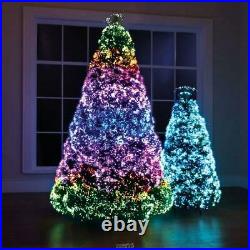 Northern Lights Christmas Tree 4.5 LED Lighted Fiber Optic 23 Pattern Lights
