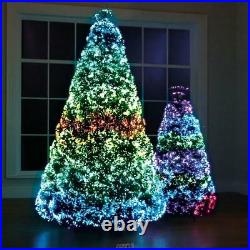 Northern Lights Christmas Tree LED Fiber Optic Tips 23 Pattern 7.5 Ft
