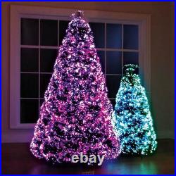 Northern Lights Christmas Tree LED Fiber Optic Tips 23 Pattern 9 Ft
