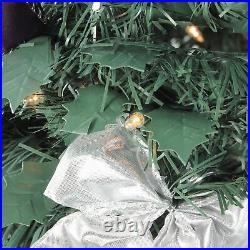 Northlight 6' Purple Silver Pop-Up Artificial Christmas Tree Clear Lights Northlight 6' Purple Silver Pop-Up Artificial Christmas Tree Clear Lights