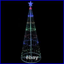 Northlight 9' Multi-Color Led Lighted Show Cone Christmas Tree Outdoor Decora