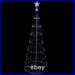 Northlight 9' Pure White LED Show Cone Christmas Tree Outdoor Decoration