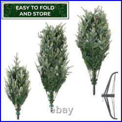 OPEN BOX 6.5FT Frosted Pre-Lit Slim Aspen Fir Realistic Artificial Christmas