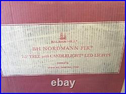 OpenBox Balsam Hill Nordmann Fir 7.5' Tree with Candlelight LED Lights Christmas