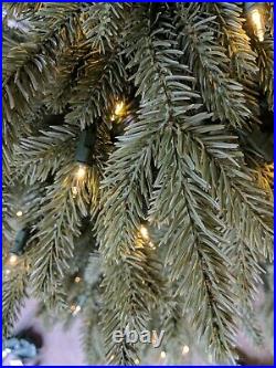 Open Box Balsam Hill Stratford Spruce 6.5' Tree with Clear LED Lights Christmas