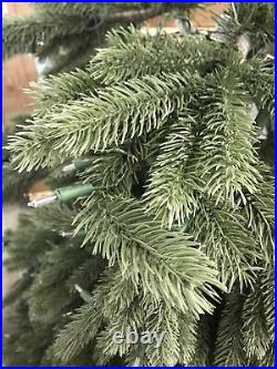 Open Box Balsam Hill Vermont White Spruce 6.5' Tree with Clear Lights Christmas