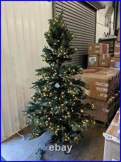 Open Box Defect Balsam Hill Saratoga Spruce 6' Tree with Candlelight LED Lights