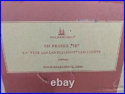 Open Box Defect Top Balsam Hill Fraser Fir 5.5' Tree with Candlelight LED Lights